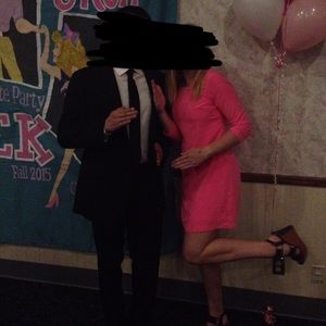 Neon pink Old Navy dress